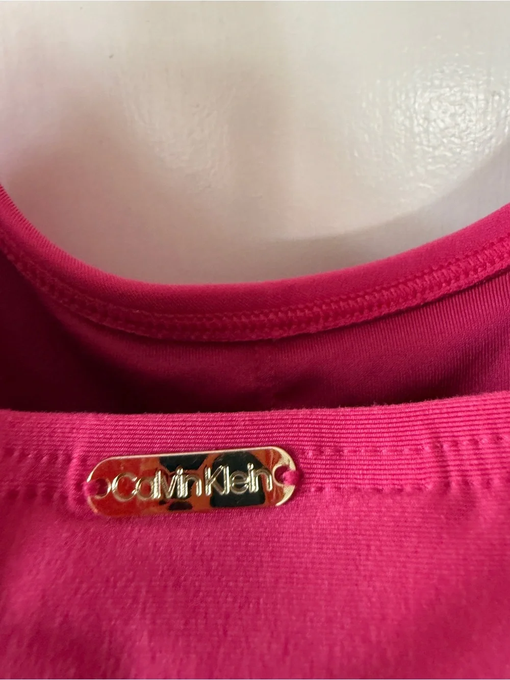 Calvin Klein Hot Pink One-Piece Swimsuit size 12